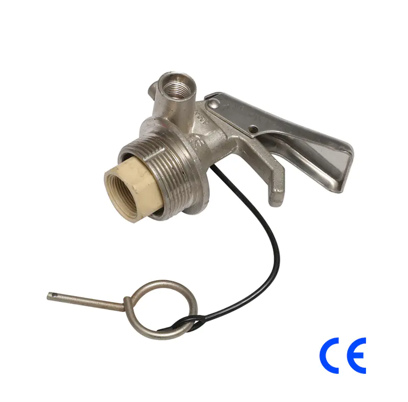 What are the design features of copper dry powder fire extinguisher valves?
