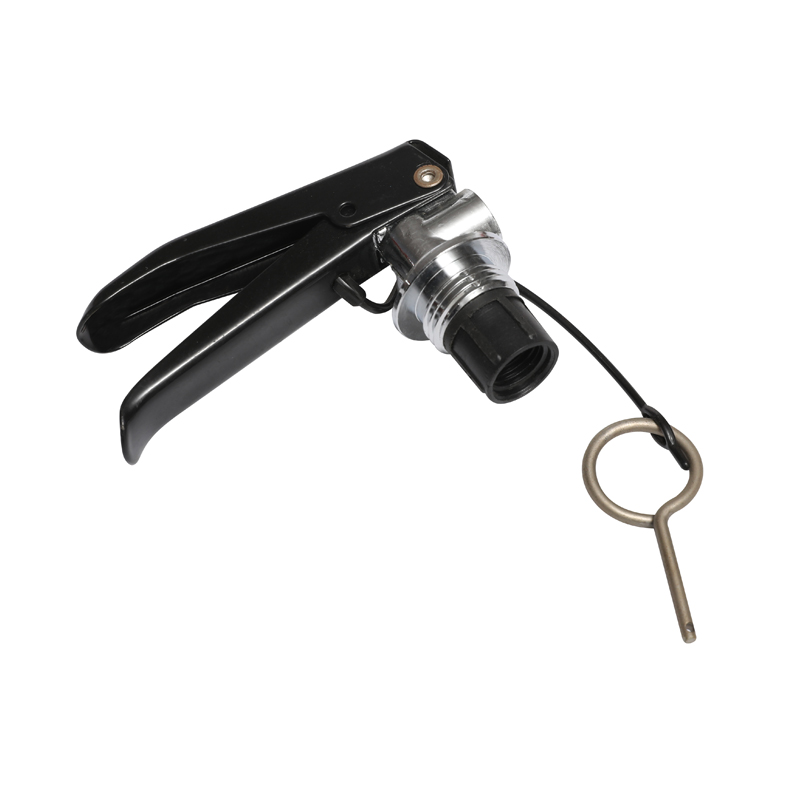 How is the M30 fire extinguisher valve triggered to release the extinguishing agent?